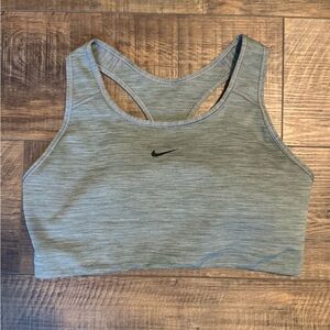 Nike Dri-Fit Sports Bra Gray Racerback (Runs Small)